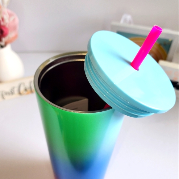 💚💙🩷 Starbucks 🥤 Ombre Stainless Steel Venti 24oz Cold Cup ☆》NWT《☆ - Picture 6 of 7
